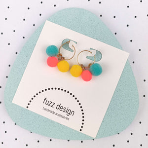 Dottie | Turquoise & Coral & Yellow